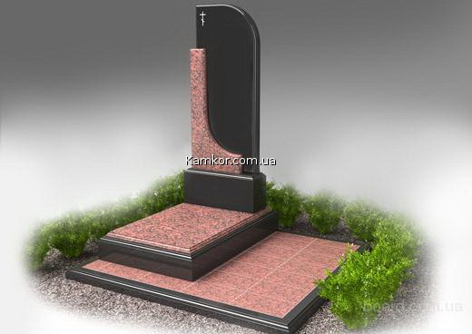 памятник з червоним гранітом